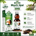 Ekzo Mouth Heal  Ayurvedic Mouthwash | Helps in oral problems, white patches & mouth opening | 15 Days & 30 Days Pack | Men & Women